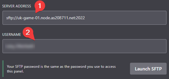 Panel Login Details
